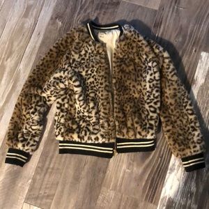 Faux Fur Leopard Jacket